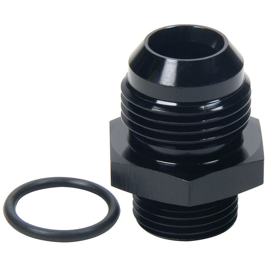 Fitting - Adapter - Straight - 12 AN Male to 10 AN Male O-Ring - Aluminum - Black Anodized - Each