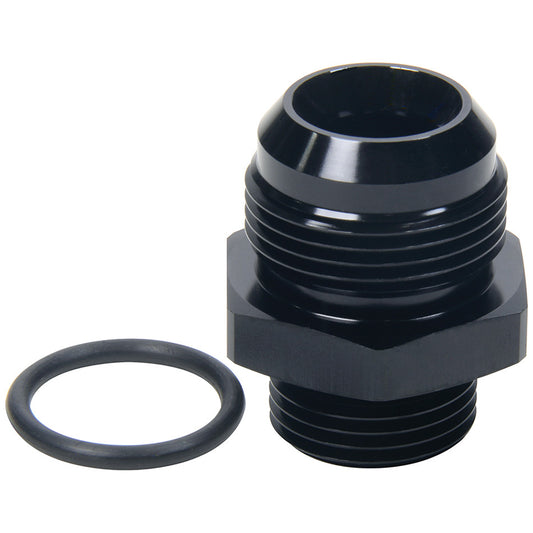 Fitting - Adapter - Straight - 16 AN Male to 12 AN Male O-Ring - Aluminum - Black Anodized - Each