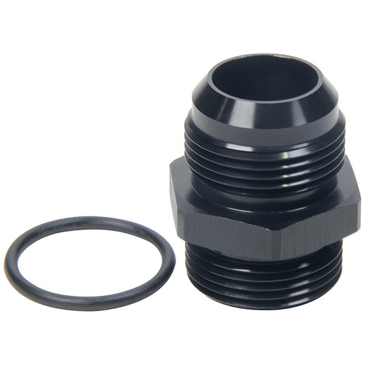 Fitting - Adapter - Straight - 16 AN Male to 16 AN Male O-Ring - Aluminum - Black Anodized - Each