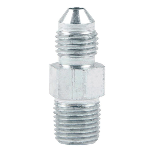Fitting - Adapter - Straight - 3 AN Male to 1/8 in NPT Male - Steel - Zinc Oxide - Set of 50
