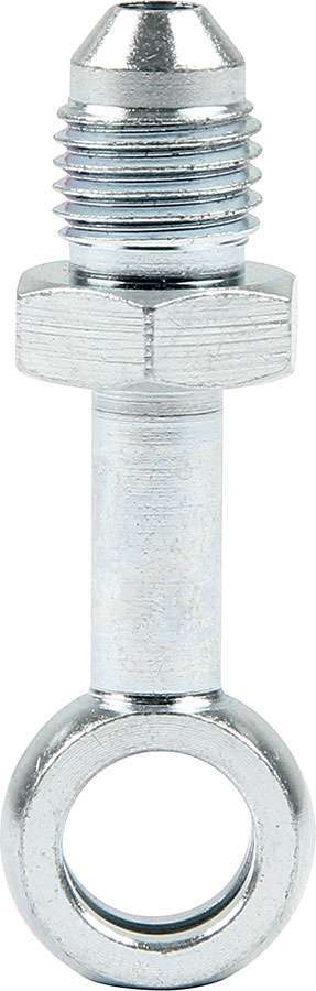Fitting - Adapter Banjo - Straight - 4 AN Male to 10 mm Banjo - Extended - Steel - Zinc Oxide - Pair