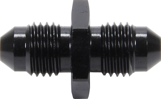 Fitting - Adapter - Straight - 4 AN Male to 4 AN Male - Aluminum - Black Anodized - Each