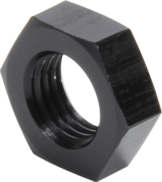 Bulkhead Fitting Nut - 4 AN - Aluminum - Black Anodized - Set of 10