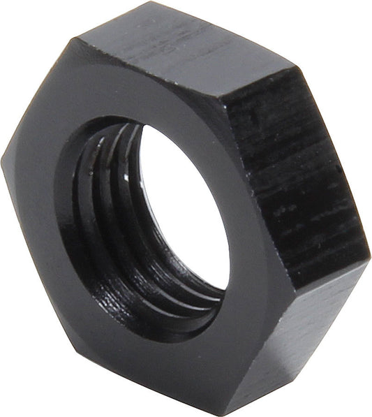 Bulkhead Fitting Nut - 4 AN - Aluminum - Black Anodized - Pair