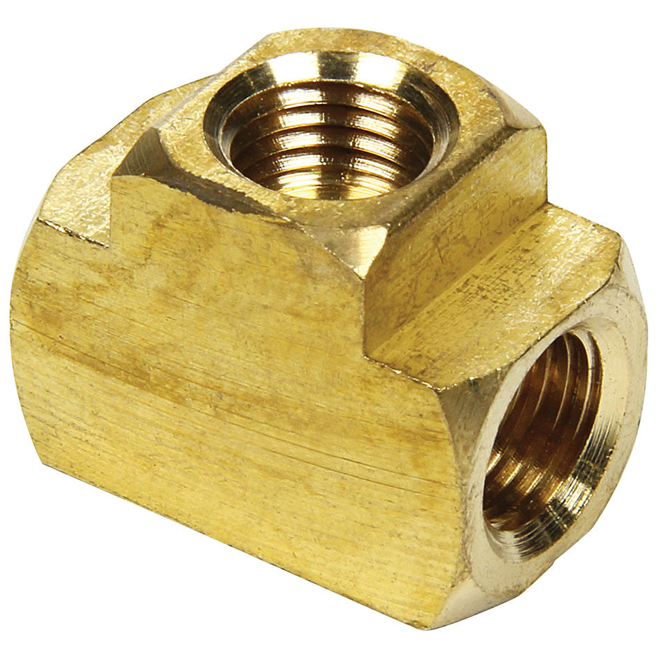 Fitting - Adapter Tee - 3 Way 3/8-24 in Inverted Flare Female - Brass - 3/16 in Hardline - Pair