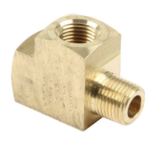 Fitting - Adapter Tee - 1/8 in NPT Female x 1/8 in NPT Female x 1/8 in NPT Male - Brass - Natural - Set of 10