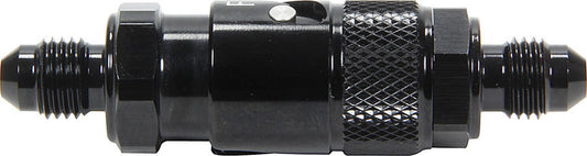 Fitting - Quick Disconnect - Both Halves to 4 AN Male - Aluminum - Black Anodized - Kit