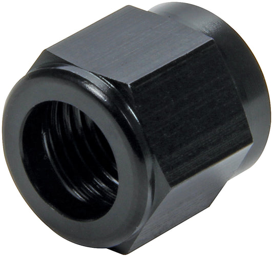 Fitting - Tube Nut - 6 AN - 3/8 in Tube - Aluminum - Black Anodized - Pair