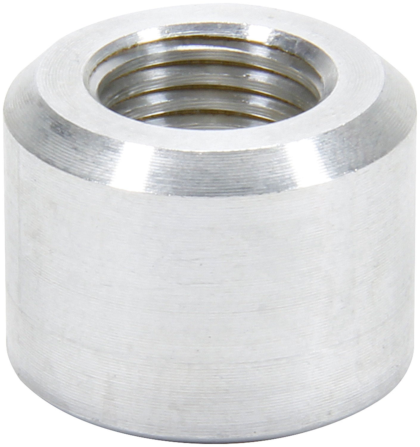 Bung - 8 AN Female O-Ring - Weld-On - Aluminum - Natural - Each