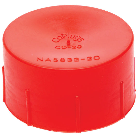 AN Dust Cap - 20 AN - Plastic - Red - Set of 5