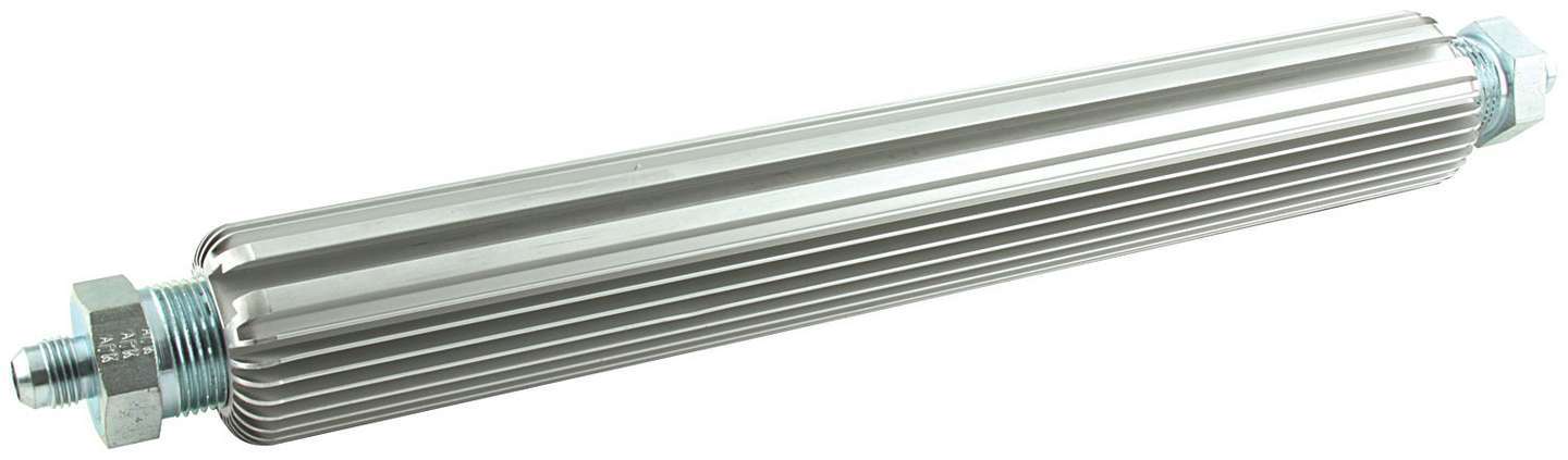 Fluid Cooler - 12 x 1.75 in - Heat Sink - 3/4 in NPT Female Inlet / Outlet - 6 AN Male Adapter - Aluminum - Natural - Universal - Each