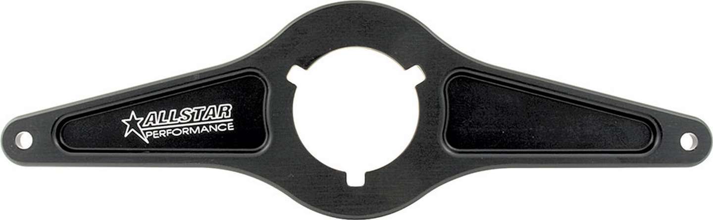 Steering Box Mount - 3/8 in Thick - Aluminum - Black Anodized - Sprint Car - Each