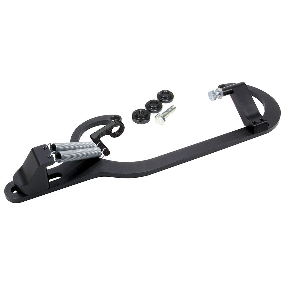 Throttle Return Spring Bracket - Integrated Throttle Stop - Steel - Black - Universal - Each