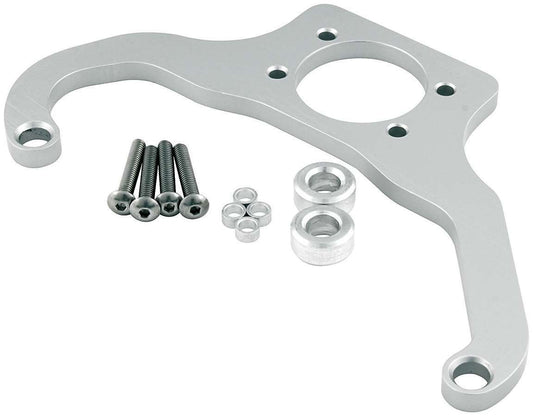 Fuel Pressure Regulator Bracket - Single Regulator - Aluminum - Natural - Aeromotive Regulator Dominator Flange - Each