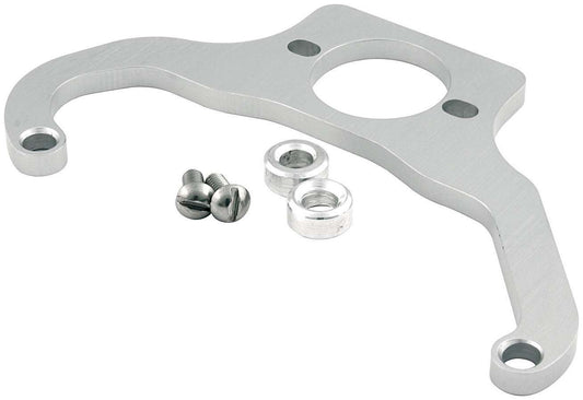 Fuel Pressure Regulator Bracket - Single Regulator - Aluminum - Natural - Holley Regulator - Dominator Flange - Each