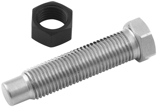 Torsion Stop Weight Adjuster Bolt - 7/16-20 in Thread - 1.750 in Long - Hex Head - Hex Nuts - Titanium - Natural - Allstar Torsion Stops - Each