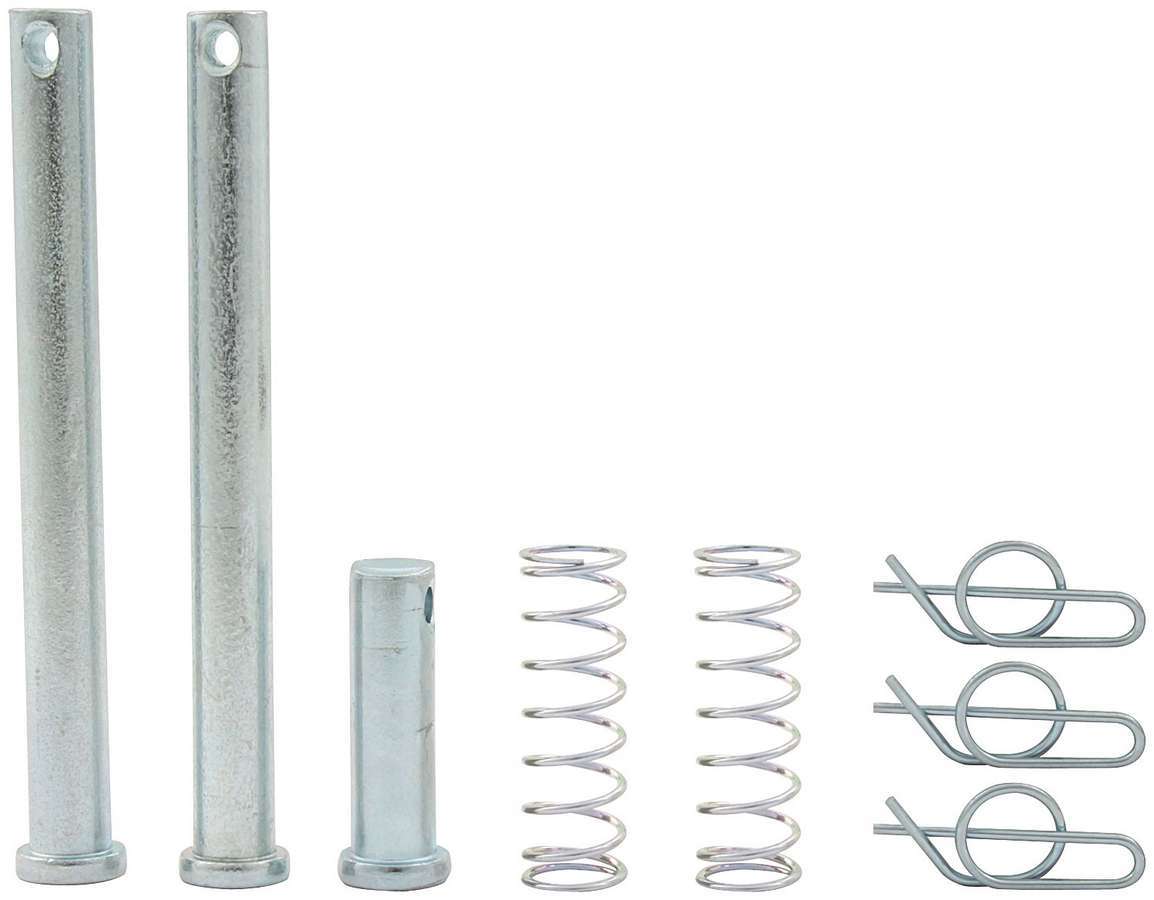 Jacobs Ladder Pin - 3/8 in Diameter - 3-3/4 in Long - Clips / Springs - Steel - Zinc Oxide - Sprint Car - Kit