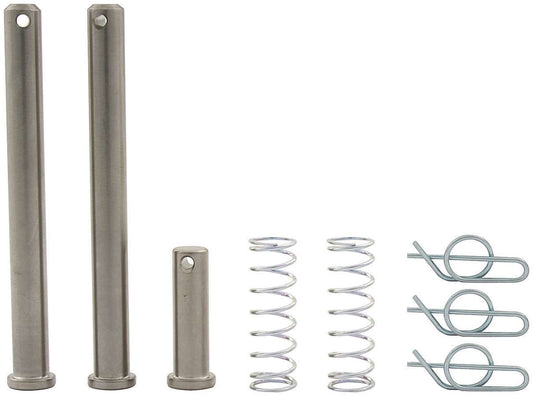 Jacobs Ladder Pin - 3/8 in Diameter - 3-3/4 in Long - Clips / Springs - Titanium - Natural - Sprint Car - Kit