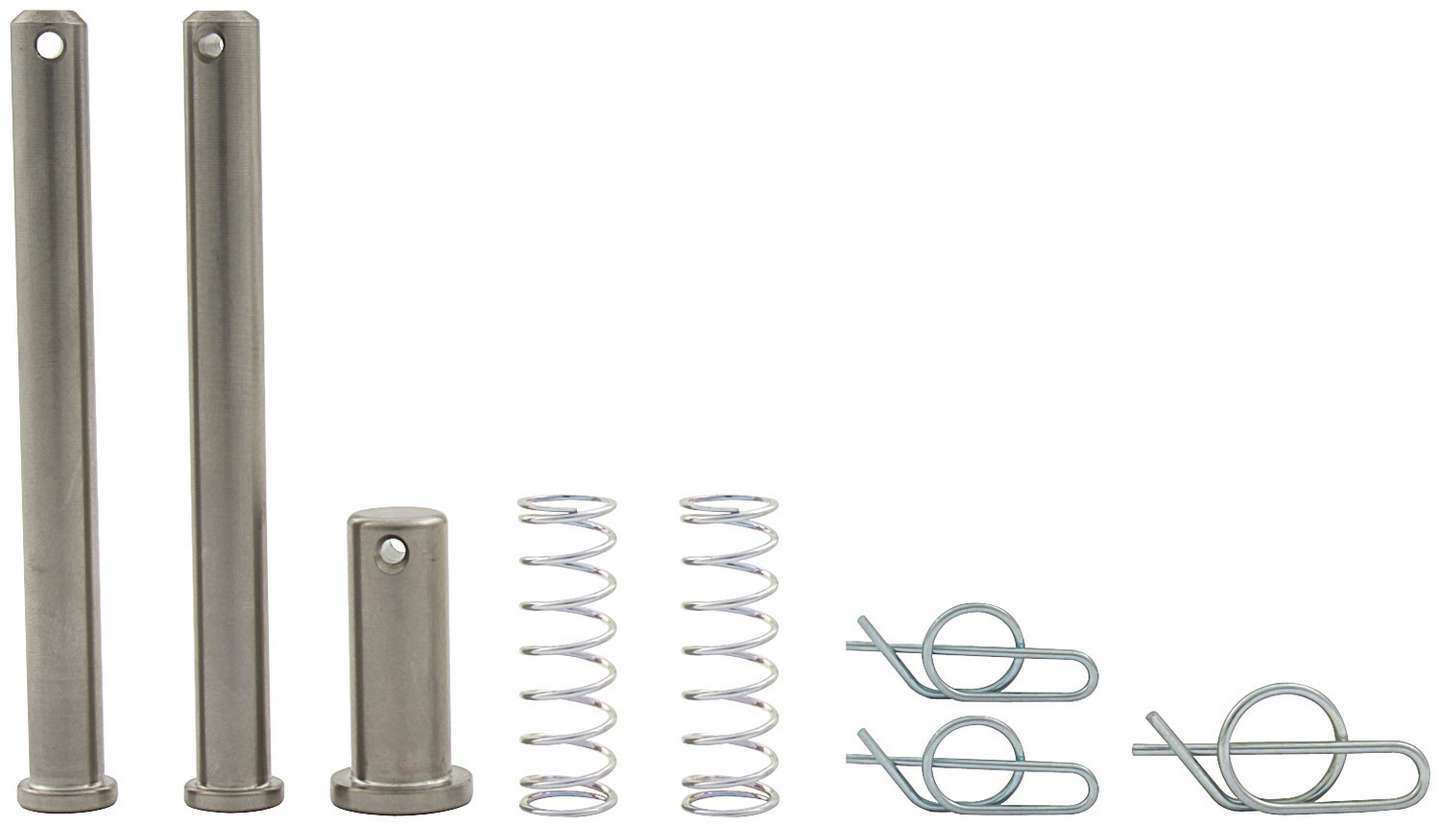 Jacobs Ladder Pin - 1/2 in Diameter - 1-1/2 in Long - Clips / Springs - Titanium - Natural - Sprint Car - Kit