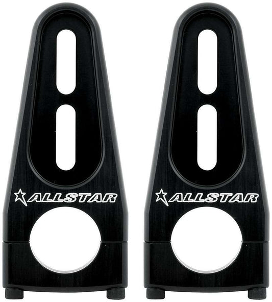 Fuel Cell Mount - Adjustable - Clamp-On - 1-3/8 in OD Tubes - Aluminum - Black Anodized - Sprint Car - Pair