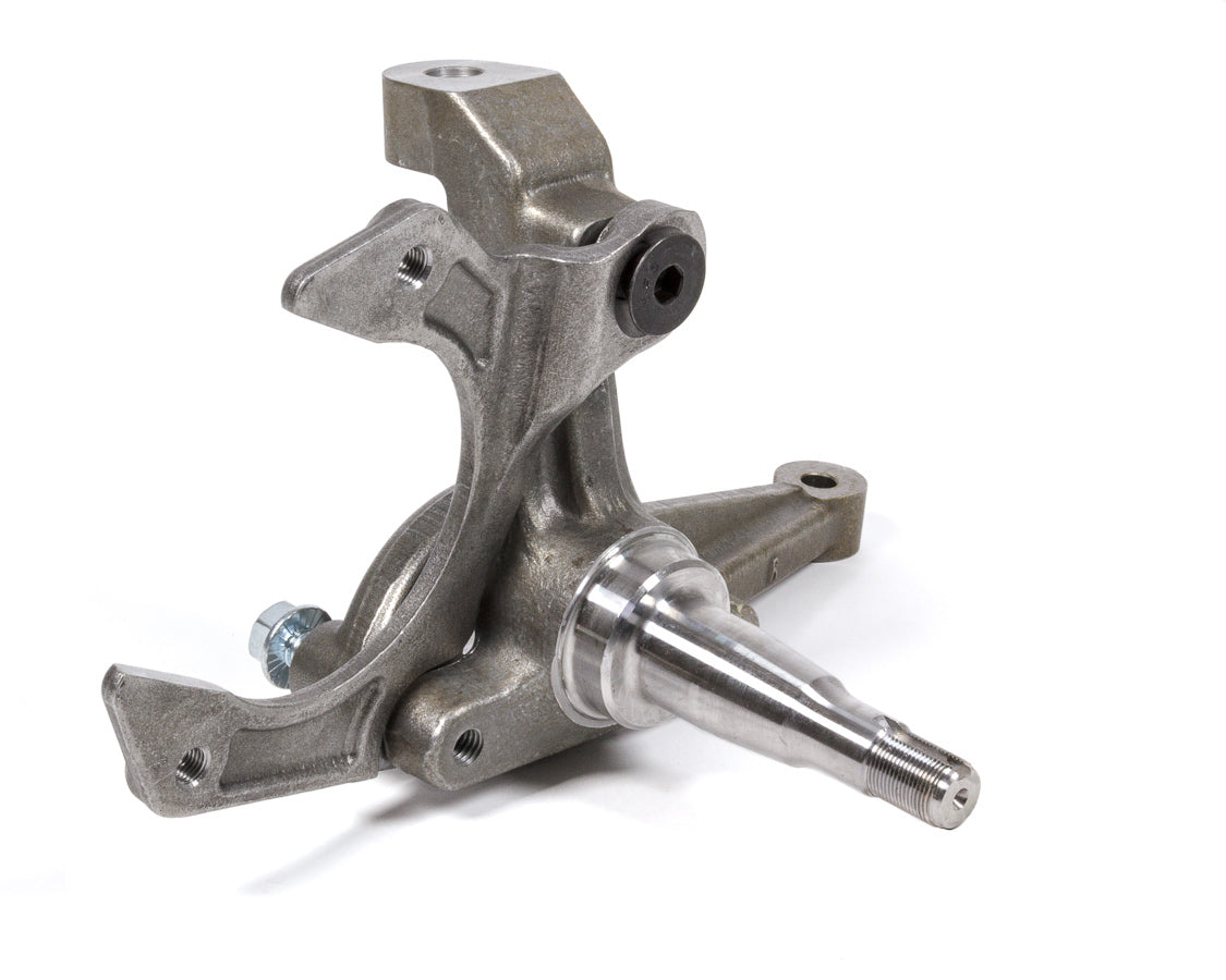 Spindle - Stock Pin Height - Passenger Side - Steering Arm / Caliper Bracket Included - Forged Steel - Natural - GM Metric - Each