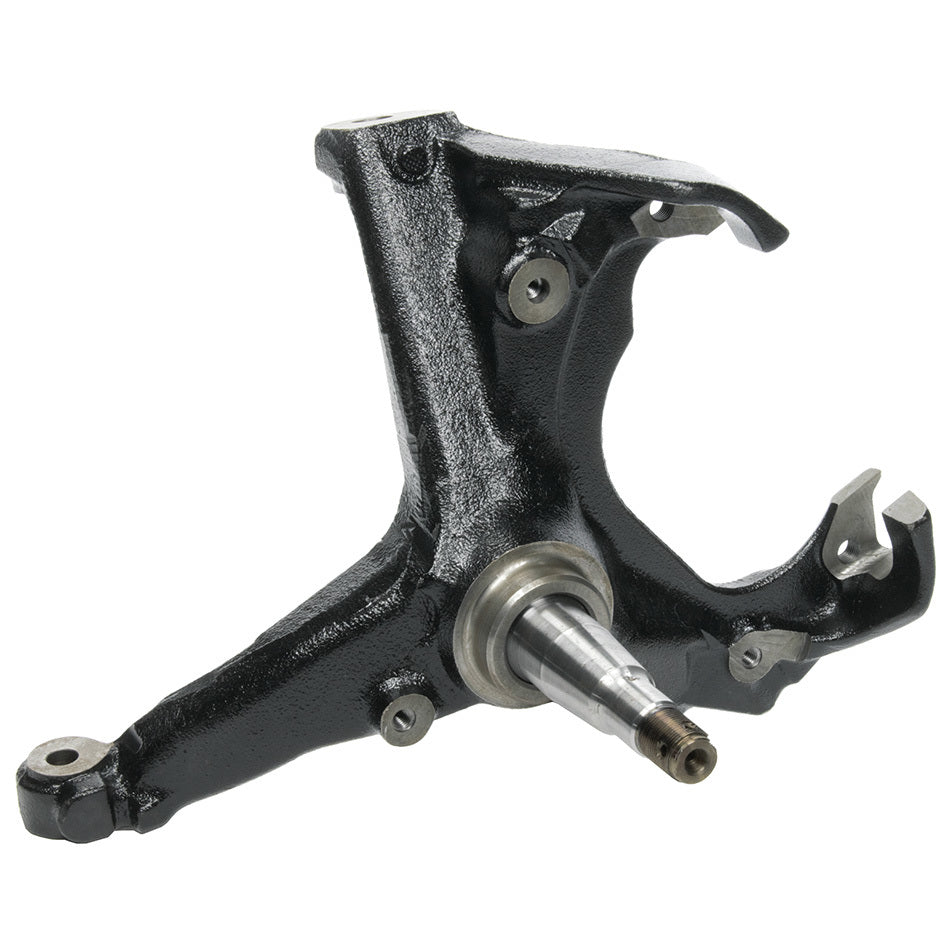 Spindle - Stock Pin Height - Driver Side - Forged Steel - Black Paint - GM B-Body 1977-96 - Kit