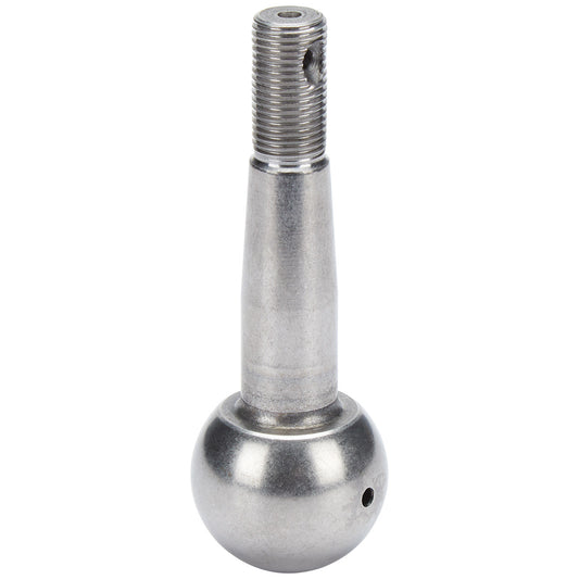 Ball Joint Stud - Low Friction - 1.500 in/ft Taper - 4.34 in Long - Plus 0.5 in Extended Length - 1.5 in Ball - 9/16-18 in Thread - Steel - Natural - Each