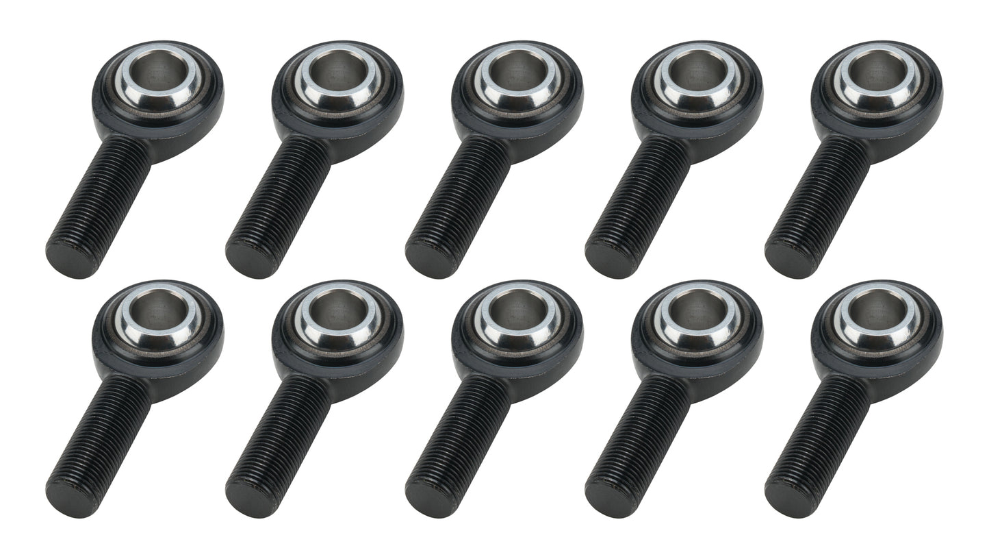 Rod End - Pro Series - Spherical - 3/4 in Bore - 3/4-16 in Right Hand Male Thread - Chromoly - Black Oxide - Set of 10