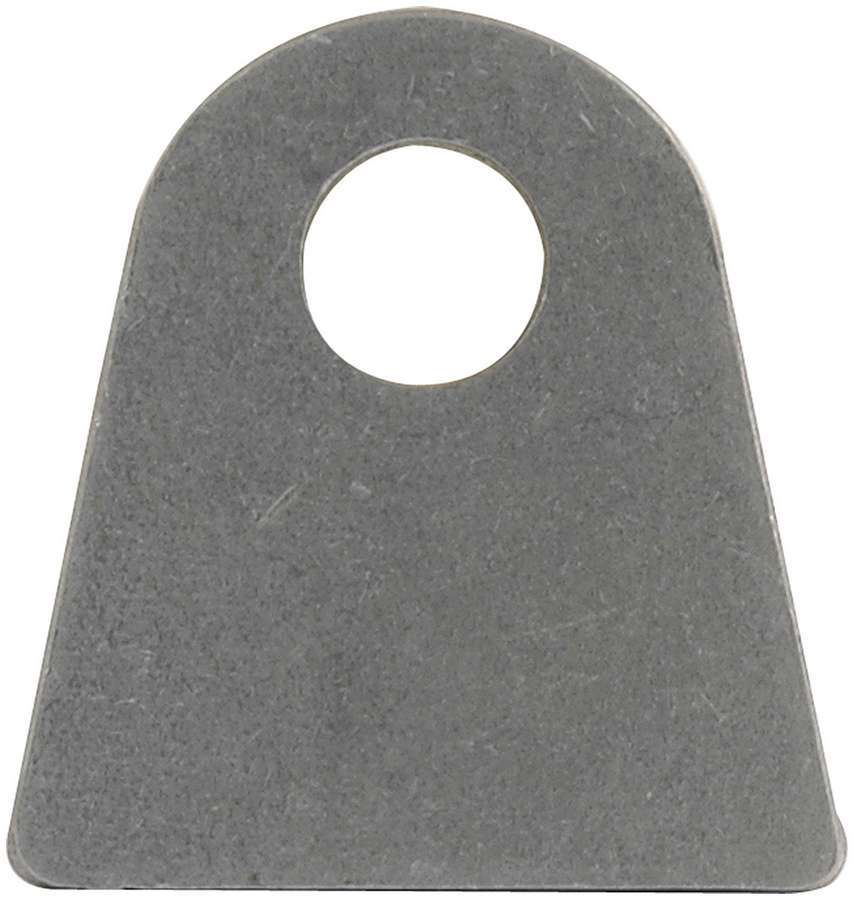 Chassis Tab - Flat - 1/2 in Mounting Hole - 1/8 in Thick - Steel - Natural - Set of 4