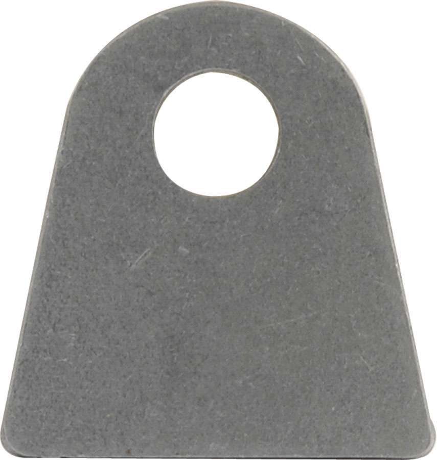 Chassis Tab - Flat - 1/2 in Mounting Hole - 3/16 in Thick - Steel - Natural - Set of 25