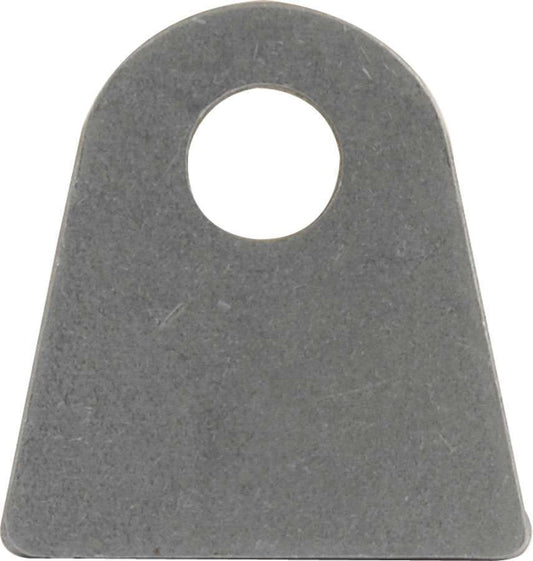 Chassis Tab - Flat - 1/2 in Mounting Hole - 3/16 in Thick - Steel - Natural - Set of 25