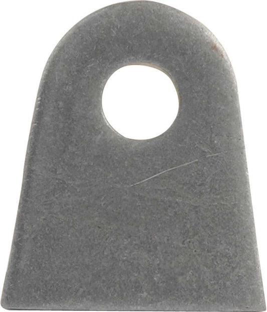 Chassis Tab - Flat - 3/8 in Mounting Hole - 1/4 in Thick - Steel - Natural - Set of 4