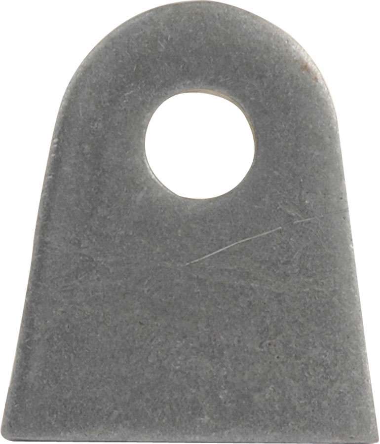 Chassis Tab - Flat - 1/2 in Mounting Hole - 1/4 in Thick - Steel - Natural - Set of 25