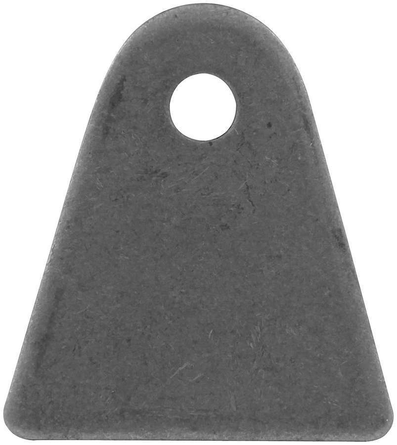 Chassis Tab - Flat - 1/4 in Mounting Hole - 1/8 in Thick - Steel - Natural - Set of 25