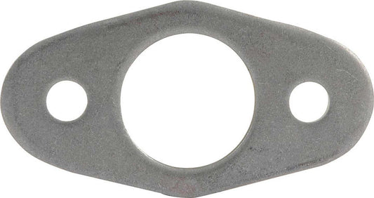 Rub Rail Flange - 1-1/4 in ID Center Hole - Two 3/8 in Mounting Holes - 3/16 in Thick - Steel - Natural - Set of 4