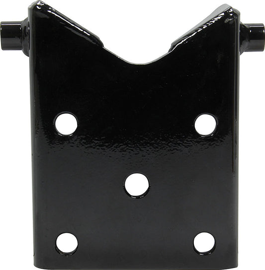 U-Bolt Pad - 3 x 3-1/2 in Mounting Square - 1/2 in Mounting Holes - 5/8 in Center Hole - Steel - Black Paint - Each