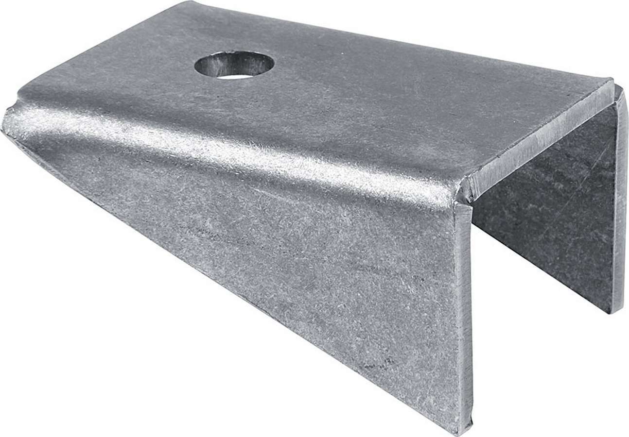 Chassis Bracket - Flat - Gusseted - 1/2 in Mounting Hole - 0.188 in Thick - Steel - Natural - Each