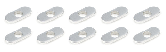 Control Arm Caster Slug - 1/2 in ID Hole - Centered - Aluminum - Natural - Slotted Upper Control Arm Brackets - Set of 10