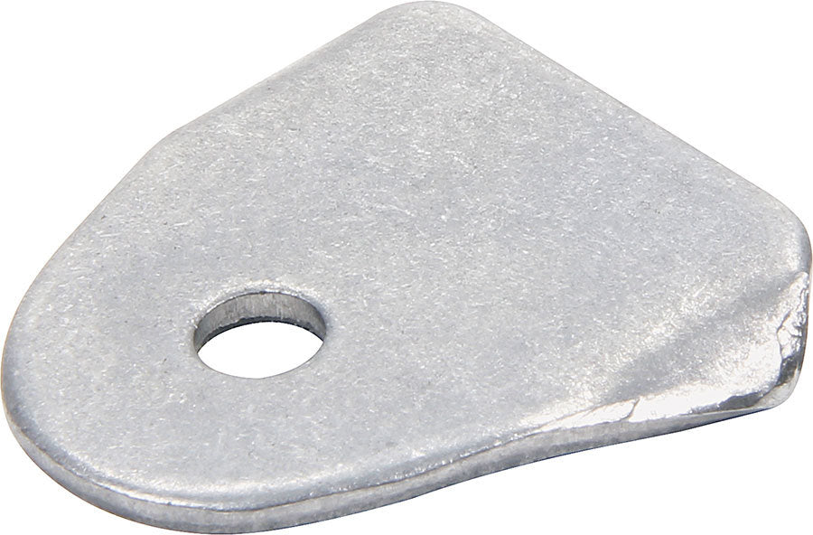 Chassis Tab - Body Brace - Radius - Gusseted - 1/4 in Mounting Slot - 0.085 in Thick - Steel - Natural - Set of 25