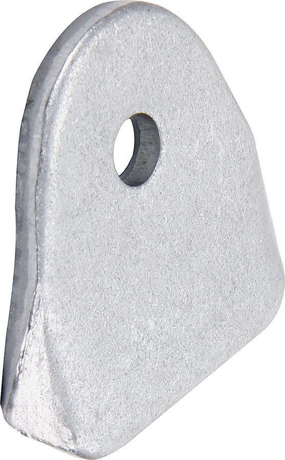 Chassis Tab - Body Brace - Radius - Gusseted - 1/4 in Mounting Slot - 0.125 in Thick - Steel - Natural - Set of 25