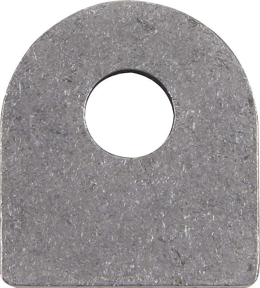 Chassis Tab - Flat - 3/8 in Mounting Hole - 0.100 in Thick - Steel - Natural - Set of 4