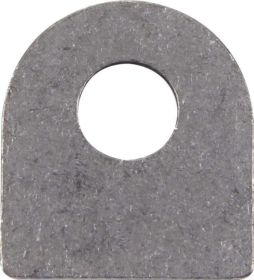 Chassis Tab - Flat - 7/16 in Mounting Hole - 0.100 in Thick - Steel - Natural - Set of 4