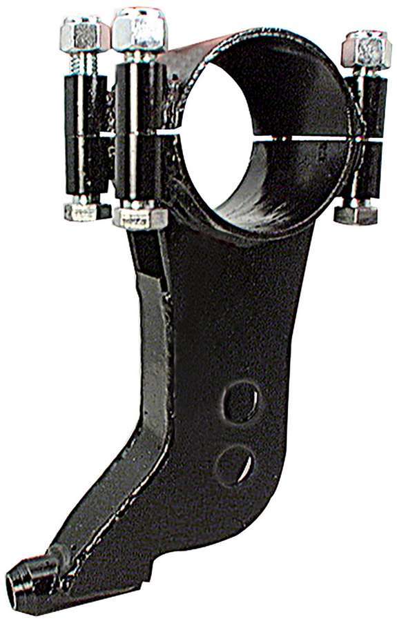 Trailing Arm Bracket - Lower - Clamp-On - Shock Mount - 3 in OD Axle Tubes - 3/4 in Holes - Steel - Black Powder Coat - Each