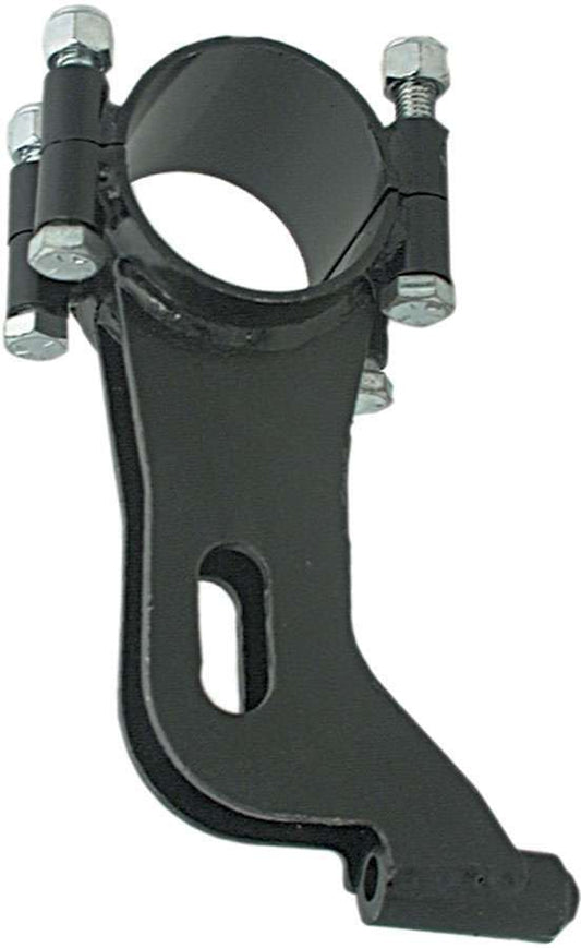 Trailing Arm Bracket - Lower - Clamp-On - Shock Mount - 3 in OD Axle Tubes - 3/4 in Slot - Steel - Black Powder Coat - Each