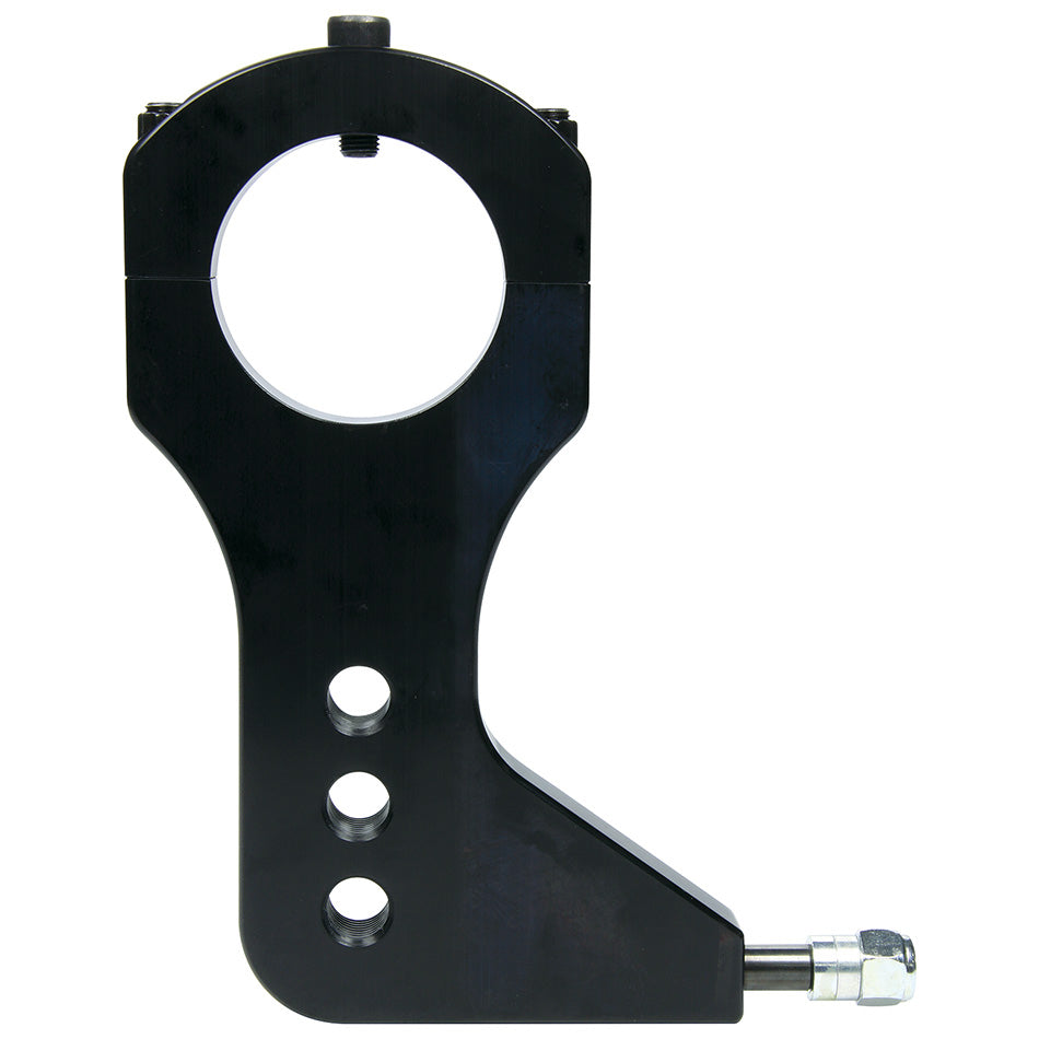 Trailing Arm Bracket - Lower - Clamp-On - Shock Mount - 3 in OD Axle Tubes - Aluminum - Black Anodized - Each