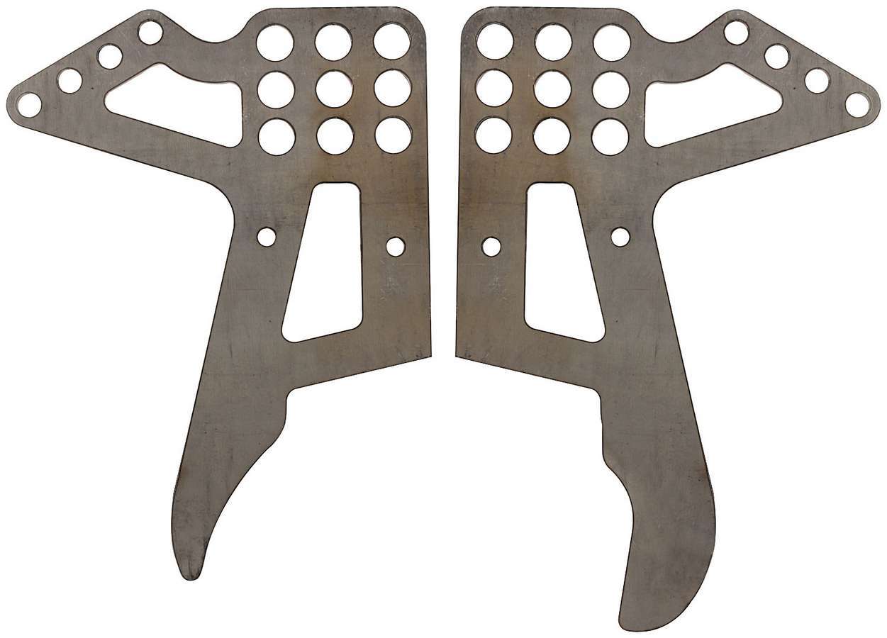 Torque Link Bracket - Weld-On - Multiple Holes - Steel - Natural - Ford 9 in Rears Ends - Pair