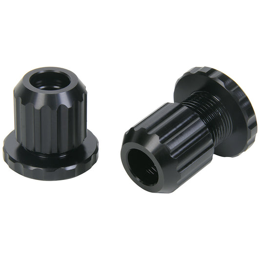 Top Link Spacer - 3/4 in ID Holes - Adjustable - 1-3/4 in to 2-1/2 in Wide - Aluminum - Black Anodized - Pair