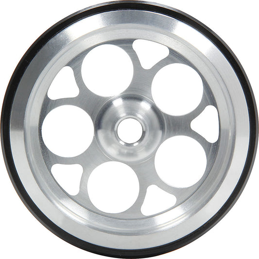 Wheelie Bar Wheel - 5 Hole - 3/8 in Hole - Aluminum / Polyurethane - Each