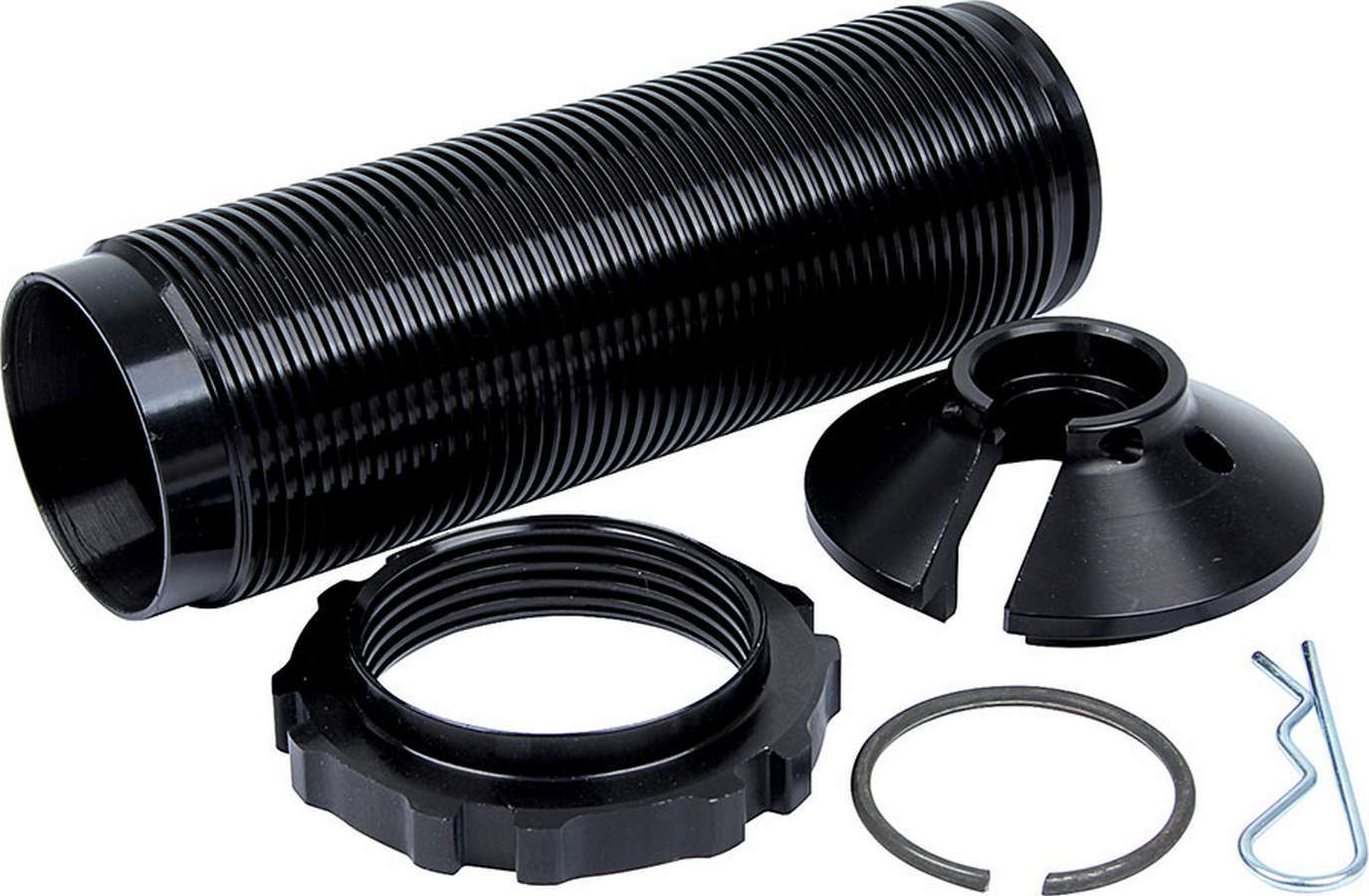 Coil-Over Kit - 2.500 in ID Spring - 2.000 in Smooth Body Shock - 7 in Sleeve - Aluminum - Black Anodized - Integra Avenger Shocks - Kit