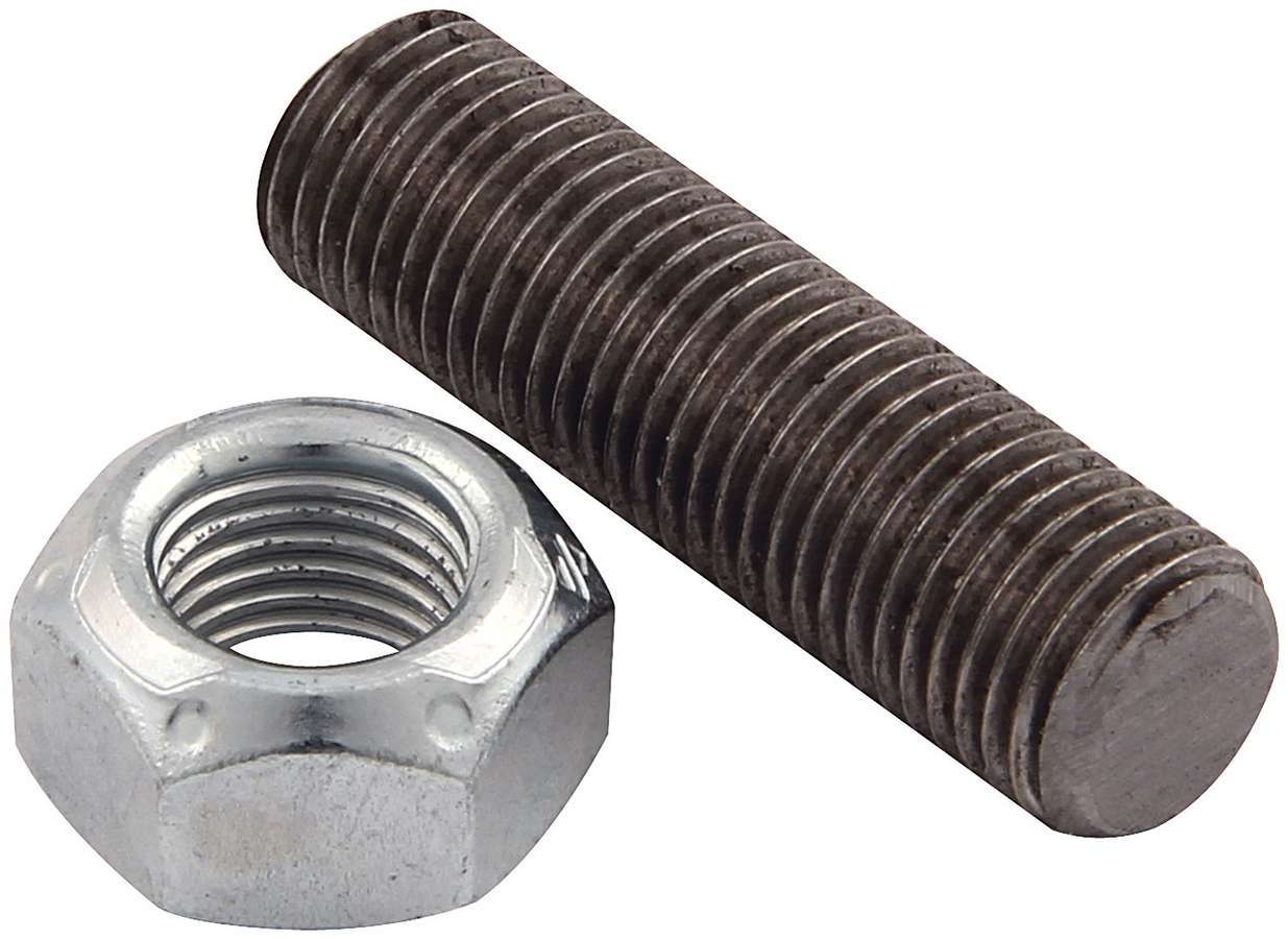 Suspension Limiter Stud - 7/16-20 in Thread - 1.563 in Long - Hex Nut / Jam Nut - Chromoly - Zinc Oxide - Kit